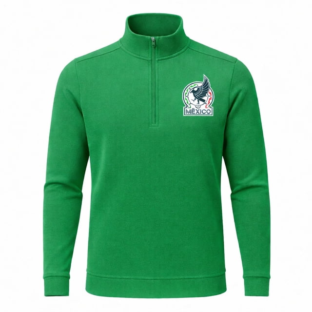 Sudadera Deportiva para Hombre FMF Mundial 2026 Brush Run Color Verde Talla G