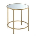 thumbnail image 1 of Convenience Concepts Table d'Appoint Ronde Miroir Deluxe Gold Coast, 1 of 2