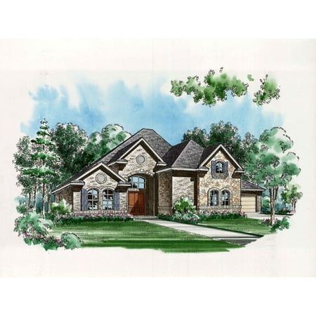 015-1294: Luxury Country 3 Bed, 3 Bath Luxury Home Plan, 3167 Sq Ft: Full Blueprints with License to Build by Home Plan Marketplace - Lesuto