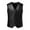 Black#16, variant on Handshe Men's Fashion Motorcycle Solid Color Collar Warm Sleeveless Casual Leather Jacket