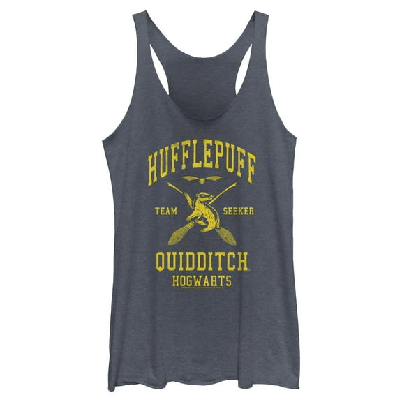 Womens Harry Potter Hufflepuff Quidditch Seeker Racerback Tank