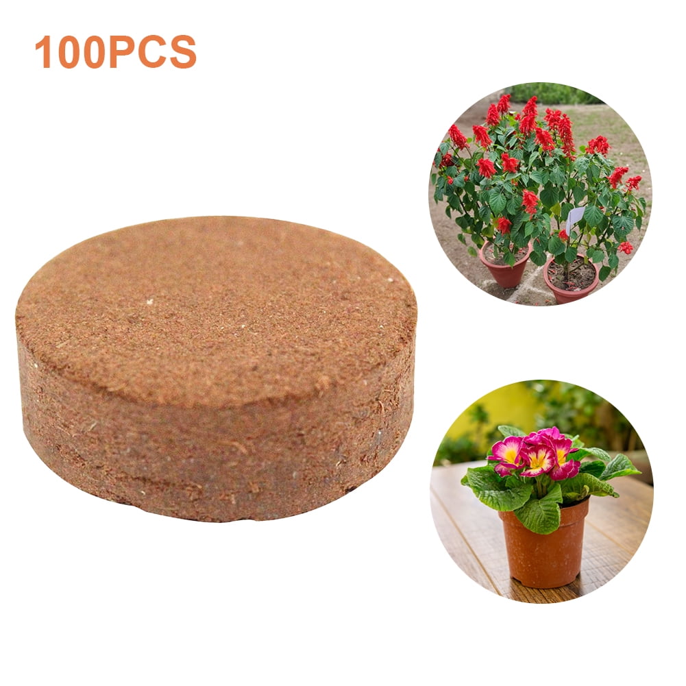 Coir Pellets Coconut Fiber Grow Discs Coconut Husk Fiber Potting Soil