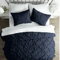 thumbnail image 2 of Noble Linen's 3 Piece Pinch Pleat Duvet Cover Set, 2 of 6