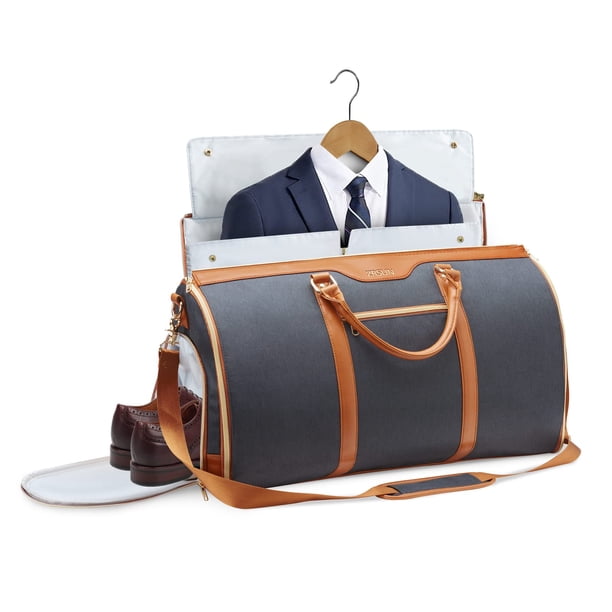Bolsa para ropa ZRSUN Jenni Bag, traje de mano con zapatos, negro/marrón