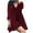 Red, variant on BangWanChi Summer Dresses for Women 2024 Plus Size Dress Maxi Dresses for Women Fashion Women Casual Dress V-Neck Long Sleeve Canary Velvet Dress Long Waist Dress