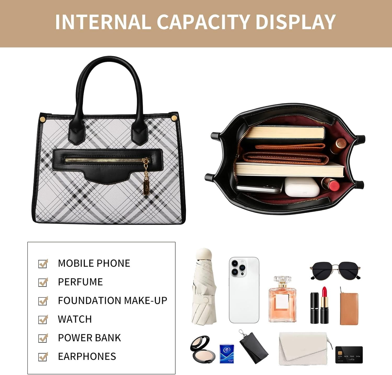 Purses and Handbags for Women, 3 count Women's Handbags Fashion PU Leather, Tote  Top Handle Satchel Purse Bags