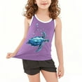 thumbnail image 4 of BLTIBY Girls Boys Tank Top Summer Sleeveless Funny T Shirt for Teen Infant Toddler Printed Round Neck Fashion Casual Tee Blouse Purple 6-7 Years, 4 of 6