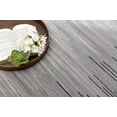 thumbnail image 3 of Rug Branch Contemporary Abstract Lines Black Grey Indoor Runner Rug - 2x8, 3 of 4