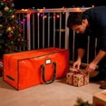 thumbnail image 6 of QQS 9 Ft Christmas Tree Storage Bag, Large Heavy Duty Artificial Tree Bag with Reinforced Handles and Dual Zippers, Waterproof Durable Storage Container for Xmas Trees (Red), 6 of 8
