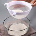 thumbnail image 5 of Colador higiénico no reactivo de malla de nailon para tamizar y escurrir, solución de almacenamiento compacta para las necesidades de su cocina, plástico PP blanco de 18 cm, 5 of 5