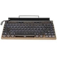 thumbnail image 2 of Teclado de máquina de escribir retro, 83 teclas Bluetooth 5.0 Brillo ajustable Estilo de máquina de escribir Teclado mecánico con cable e inalámbrico, Conexión de múltiples dispositivos Clásico 2000mA, 2 of 8