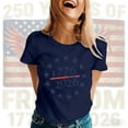 thumbnail image 4 of MuXiKeJi Clothes Women's America 250 Printed Casual T-Shirt United States 250Th Anniversary Patriotic Tee, 4 of 4