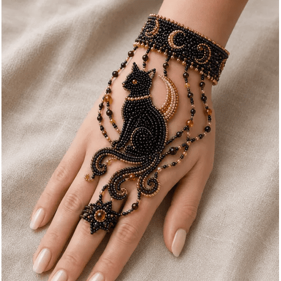 DIY Beaded Hand Bracelet Kit Complete Craft Set for Handicraft Lovers, 12 Unique Bracelet Styles DIY with Seed Beads Thread & Needle