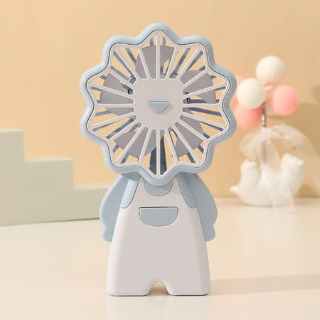 

Mittory Handheld Fan Portrable Mini Fan With 3 Speed USB Rechargeable Personal Fan Battery Operated For Outdoor Office Travel -Light Blue