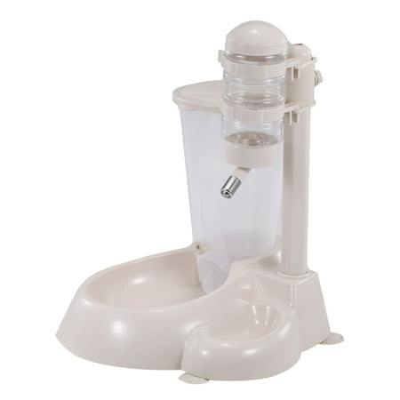 Lixada 500ml 1.25kg Water and Food Dispenser Pet Feeder Water and Food Automatic Feeder Food Dispenser Water Fountain for Dogs and Cats Pet Food Feeder