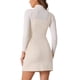 thumbnail image 3 of INSPIRE CHIC Vestido Mini Pinafore Elegante de Ante Sintético con Cremallera Frontal M Beige, 3 of 6