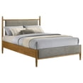 thumbnail image 3 of Mason 46-inch Full Panel Platform Bed Grey and Light Brown, 3 of 10