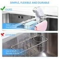 Stainless Steel Kitchen Sponge Holder, Sink Organizer Caddy, Scrubber