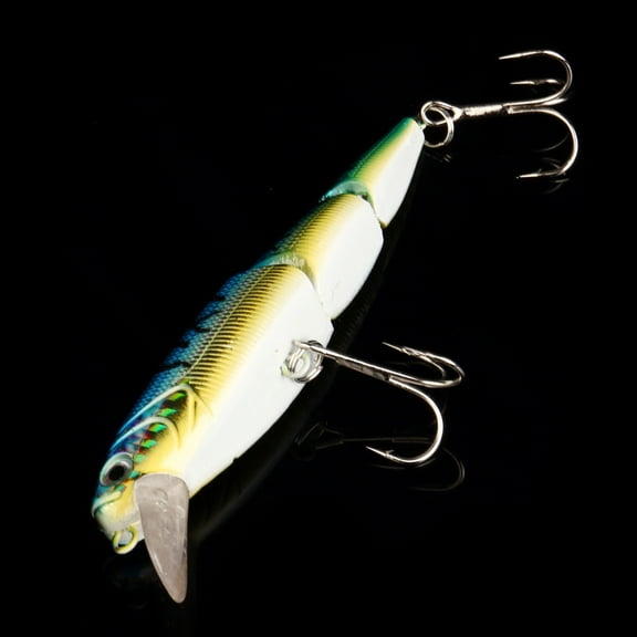 Kiplyki Multi Jointed Fishing Lure Bait Bass Crank Minnow Swimbait Life Like Pike NEW
