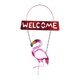 thumbnail image 1 of Coste de metal de hierro al aire libre signo de bienvenida Flamingo Bienvenido Decoración del hogar del hogar HOMEMAXS 14074613-MX, 1 of 6