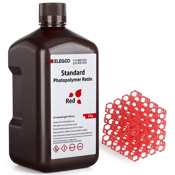 Impresora 3D de resina ELEGOO Standard 405nm, fotopolímero, 2 kg