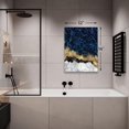 thumbnail image 2 of Canvas Wall Art, Navy Blue Marble Wall Art Paintings for Bathroom Living Room, Office Home Decoration Modern Canvas Artwork Wall Decor Ready to Hang 12''''x16'''', 1 Panel, 2 of 6