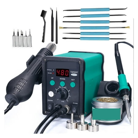 

Digital Soldering Iron Hot Air Gun Soldering Repair Station