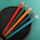 thumbnail image 4 of Palillos Reutilizables Food Stick Antideslizante Patrón de Dibujos Animados Color Surtido Colores Ingustrible Mesa de comedor suministros Utensilios de cocina 5 pares seitruly HA010208-06, 4 of 6