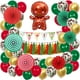 thumbnail image 3 of Kit Arco de Globos Navideños - Arco Navideño con Globos Navideños Verdes, Rojos y Blancos - Globos Foil JAMW Sencillez, 3 of 5
