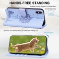 thumbnail image 2 of Allytechgroup for iPhone XS Max Case with Credit Card Slot, RFID Blocking PU Leather Flip Wallet Case for Women Girls Shockproof Protective Case Cover for iPhone XS Max, Lightpurple, 2 of 6