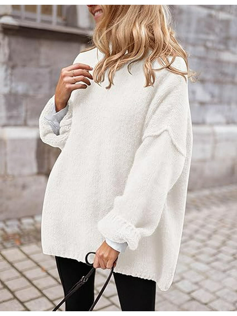 Turtleneck Oversized Fluffy Sweater Turtleneck Sweater Big Fluffy