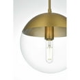 thumbnail image 4 of Living District Eclipse 10 Inch Pendant Clear Shade in Chrome, 4 of 9