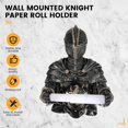 thumbnail image 4 of Toilet Paper Holders Roll Medieval Statue Knight to Remember Gothic Bathroom Decor Paper Towel Holde, 4 of 5