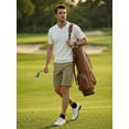 thumbnail image 6 of MEILIHUA Men's 9" Golf Shorts with Hidden Expandable Waist, Flat Front Dress Shorts, Lightweight Performance Bermuda, 6 of 10
