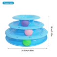 thumbnail image 2 of Popular!Juguete para gatos, juguete interactivo para gatos, plato giratorio para gatos, rompecabezas de bolas para gatos, juego de pelota de juguete para gatos con 3 bolas, 2 of 2