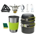 thumbnail image 1 of Mobutofu Ensemble de Cuisson Extérieur 1 Ensemble Poignée Ronde en Alliage d'Aluminium Isolée pour 1-2 Personnes Randonnée, 1 of 8
