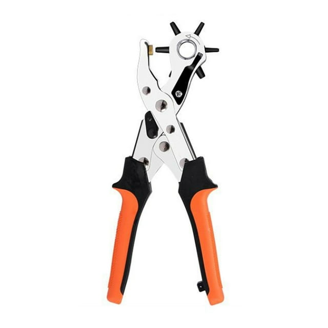 Decodeary Leather Hole Puncher Tools Pliers Belt Craft Sewing Machine Handcrafts Save Energy Round Hole