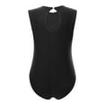 thumbnail image 4 of inhzoy Kids Girls Sleeveless Shiny Rhinestones Gymnastics Ballet Dance Leotard Unitard Black 10, 4 of 7