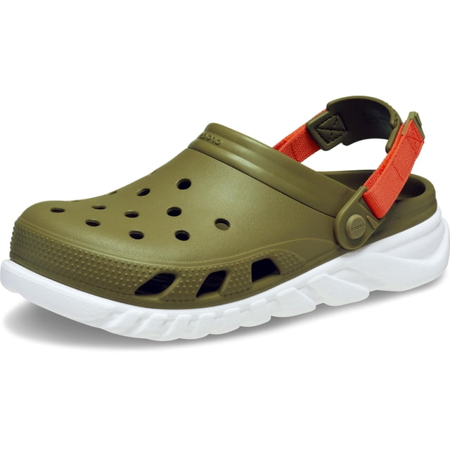 Zueco Crocs Duet Max II unisex, aloe, talla 7 para hombre/9 para mujer