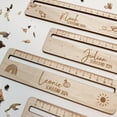 thumbnail image 5 of Preplabs Personalized Wood Measuring Ruler Engraved Wooden Ruler Tool Custom Name Engraving Service Craft Workshop Measuring Scale Home DIY Project Ruler Non-Slip Edge Design, 5 of 7