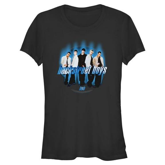 Juniors Backstreet Boys Blue Glowing Circle T Shirt