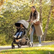 Evenflo Shyft Intuiti Travel System With Revolve180 LiteMax NXT Rotating Infant Car Seat, Black Shale