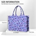 thumbnail image 3 of Large Capacity Tote Bag,Purple Butterfly Pattern Handbag Fashion Luxury Tote Bag,15.7"x13"x 5.1" Inches,Laptop Compatible, 3 of 6