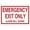 Warning Sign 1, variant on Emergency Exit Only, Security Alarm Will Sound If Door Opened Warning Sign 8"x12" - Metal Security Sign, Safety Wall Decor for Home Business Yard Garden Office Street Road