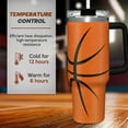 thumbnail image 5 of Basketball Tumbler with Handle 40oz with Lid & Straw, Basketball Gifts for Men Boys Player Coach Lover, Basketball Tumblers Coffee Stainless Steel Insulated Cup Gifts for Christmas Birthday, 5 of 6