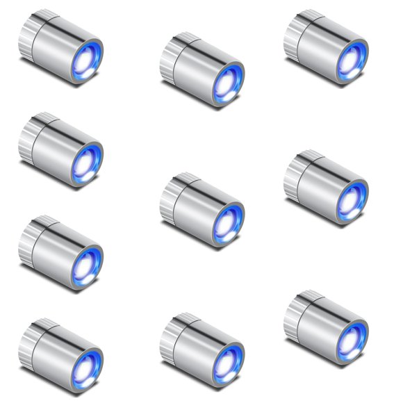 Mini luces LED FNHMSL azules, 10 piezas, a pilas