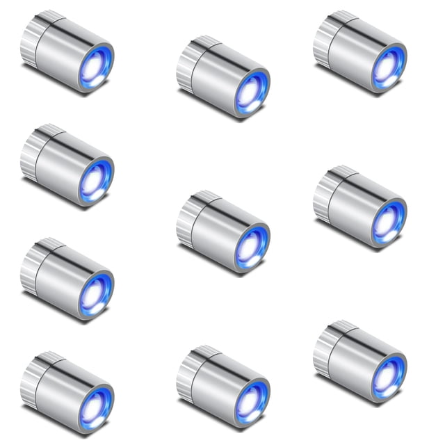 Mini luces LED FNHMSL azules, 10 piezas, a pilas