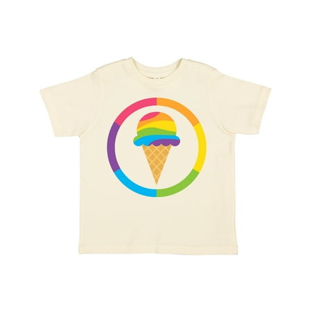 

Inktastic Rainbow Ice Cream Gift Toddler Boy or Toddler Girl T-Shirt