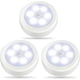 thumbnail image 1 of 3Pack LED Motion Sensor Lights Indoor, Closet Lighting, Battery Operated Night Light, Wireless Wall Lamp (Cool White), 1 of 5