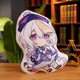 thumbnail image 1 of Genshin Impact - Cojín de peluche de doble cara con estampado de manga para cosplay de 17.7 pulgadas para decoración de Halloween, regalo de cumpleaños, lindos juguetes de vacaciones, regalo para niños (QiQi) brillar Electrónica, 1 of 3